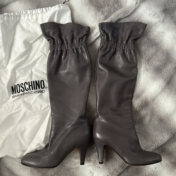 Moschino Cheap and chic grey slouching boots 6.5 - Picture 5 of 6